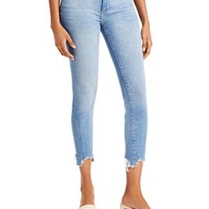 Dl1961 Light Blue Frayed Hem Jeans NWT $209 sz24
